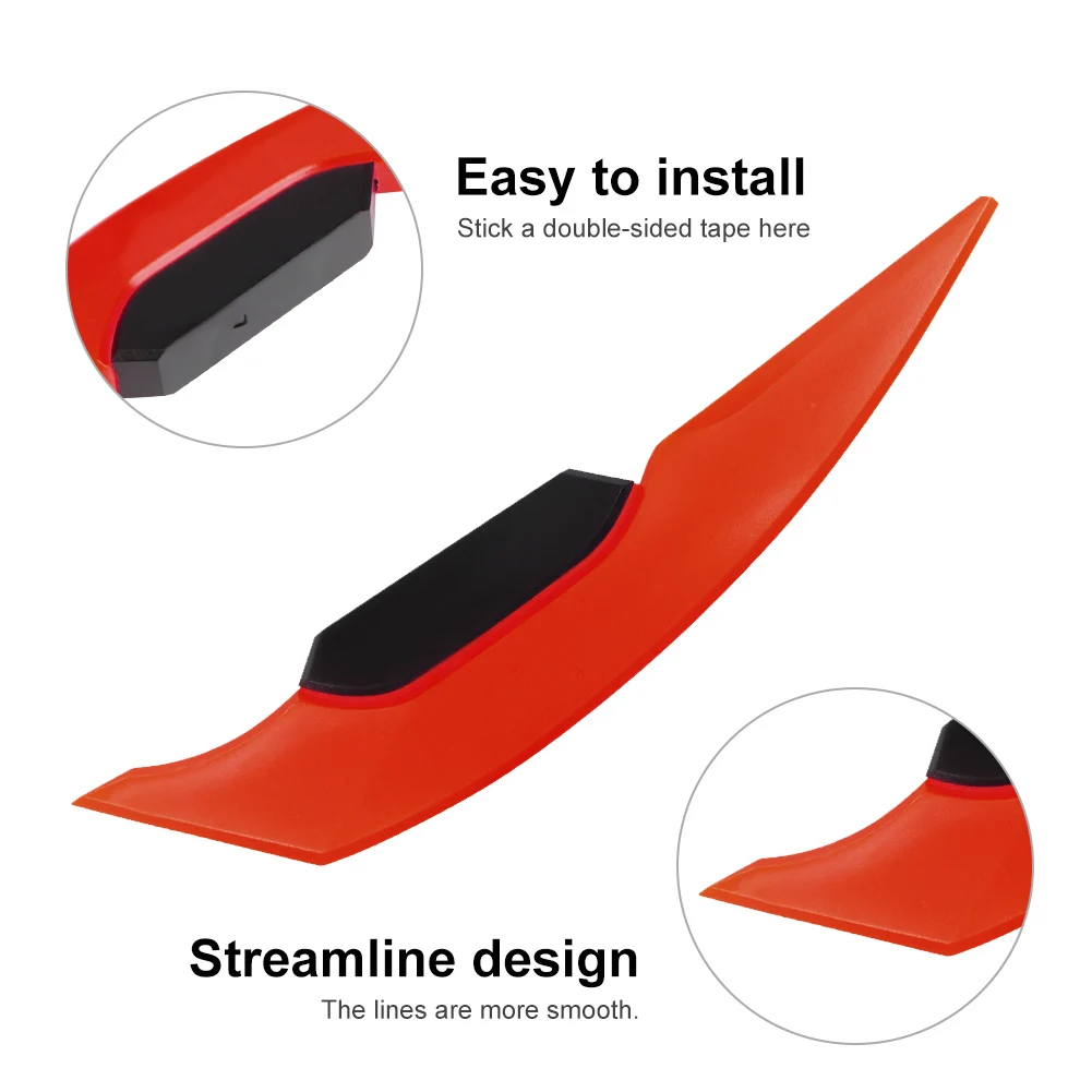 Motorcycle Winglet 1Pair Universal Aerodynamic Spoiler Wing Adhesive Decoration Sticker For Motorbike Scooter