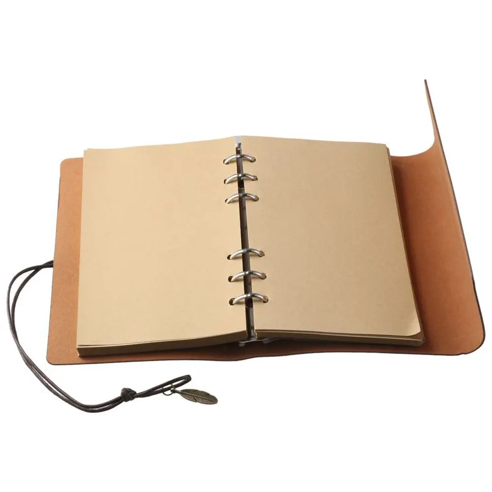 Vintage Traveler Notebook Writing Leather Refillable Journal Classic Writing Pads Women