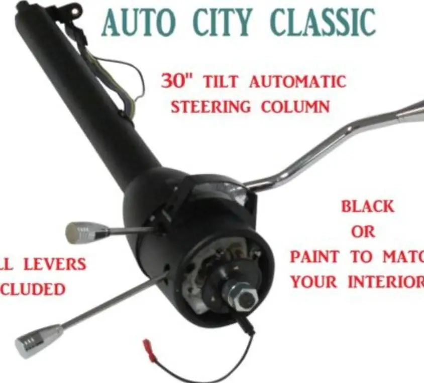 

AP03 R91002K-30" Chrome Stainless Steel Automatic Non-Keyed Column For Steering Column W/ 9 Holes Adapter 1 in. DD