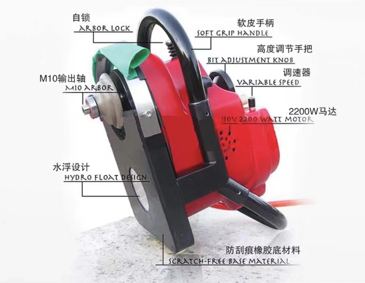 대리석 및 화강암용 스톤 라인 엣지 프로파일 라우터 광택기, BXST Baixin 110V 220V