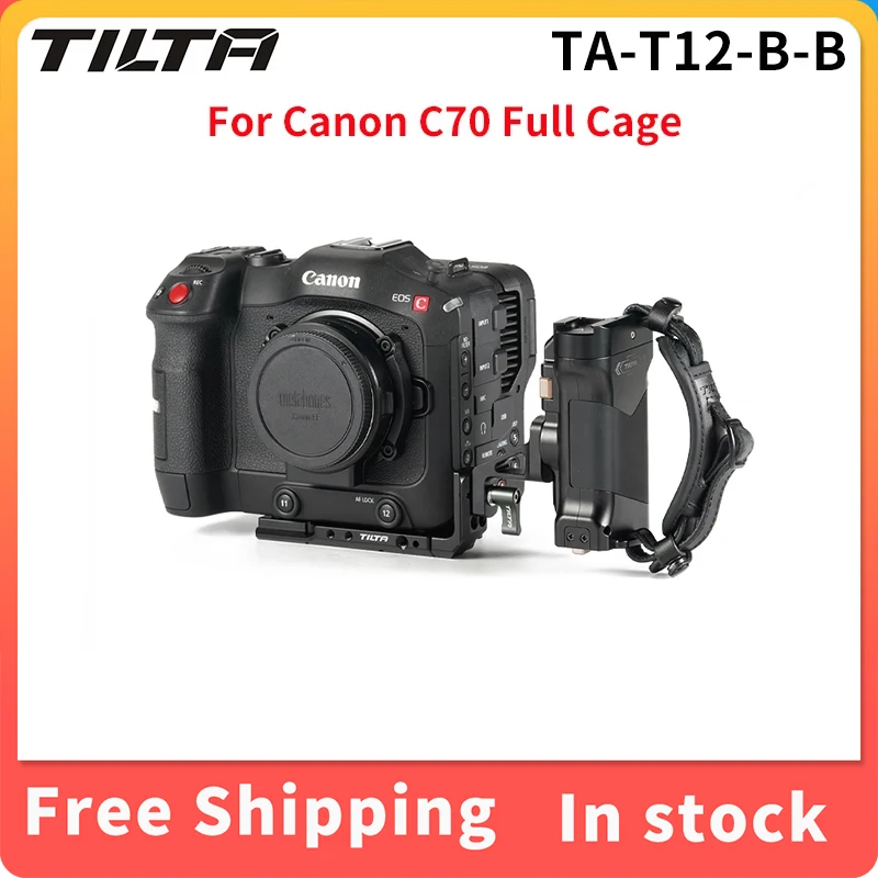 Tilta Ta-T12-B Handheld Full Camera Cage Kit Armatura Protettiva Per Canon C70/Tiltaing Advanced Sinistra Side Handle Attachment Typevi
