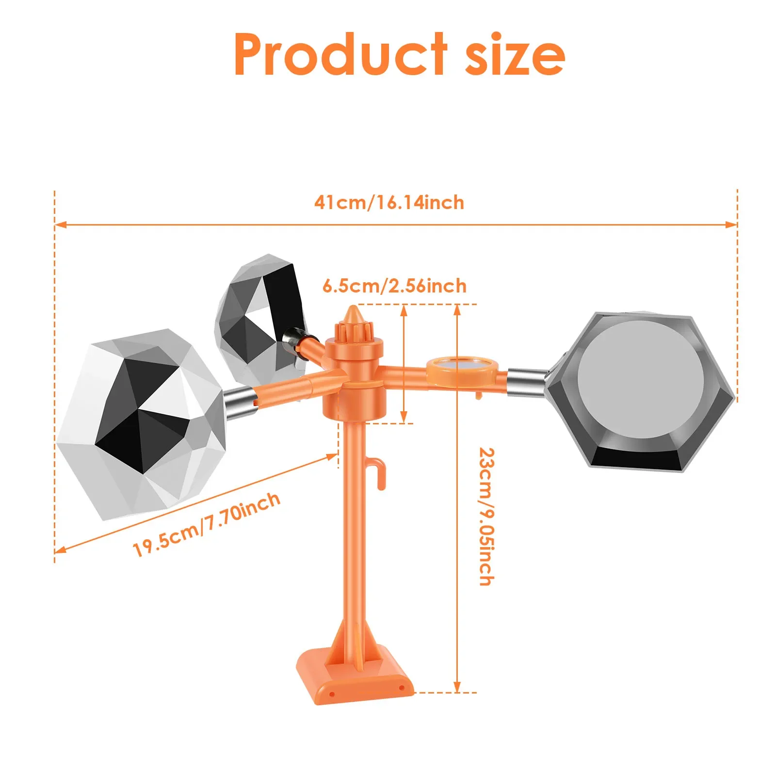 Bird Repeller Wind Powered 360 Degree Rotating Bird Repeller Mirror Reflective Design Retractable Scare Birds Gardening Supplies