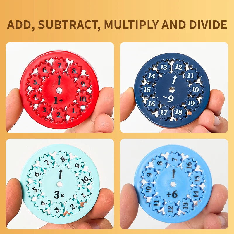 Math Fidget Spinners Educational Rotating Toys for Children to Learn Arithmetic Fingertip Gyroscope Education Tool Student Gifts 4