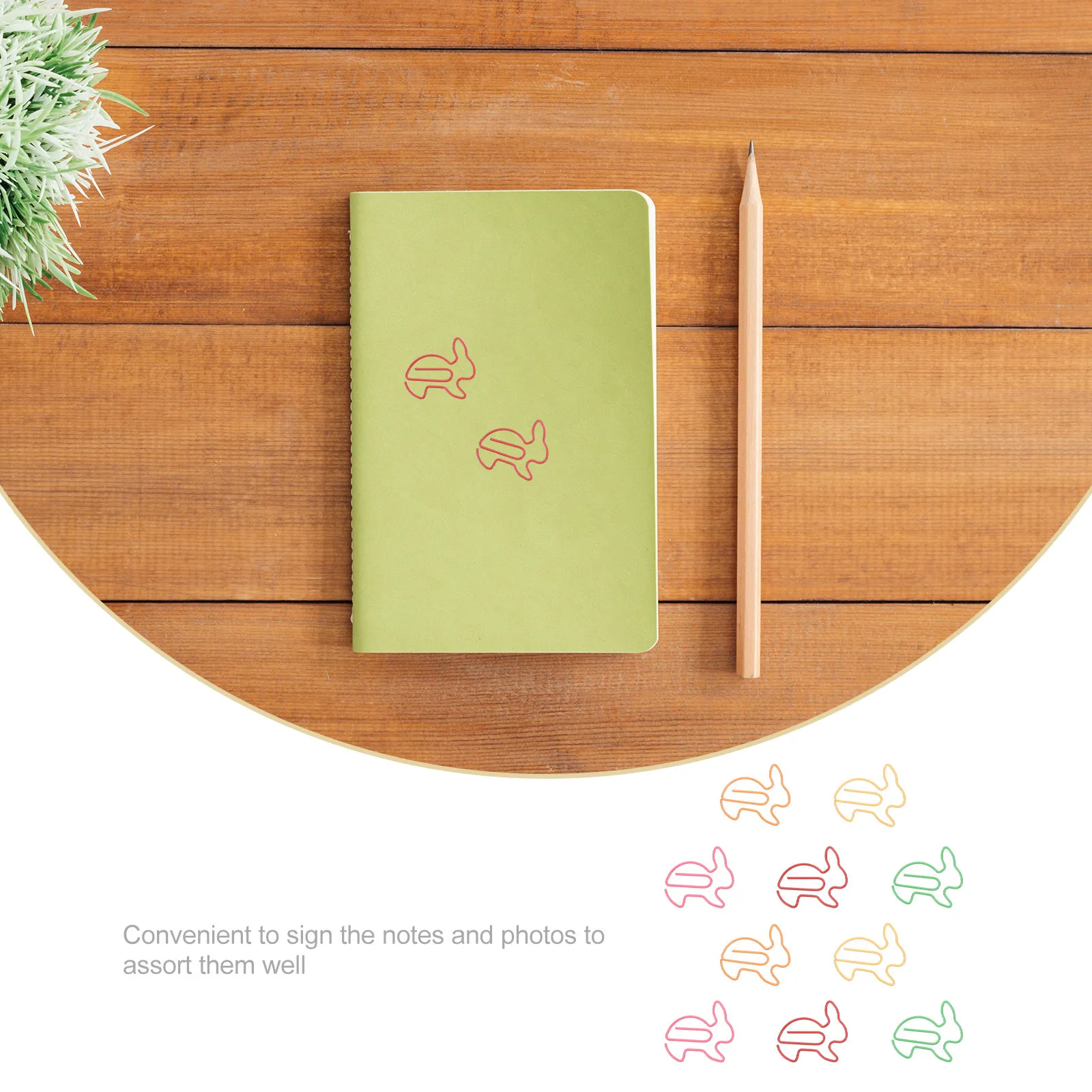 20Pcs 금속 토끼 종이 클립 창의적인 사무용품 메모용 북마크 클립 사진 문서 책 정리 문구류