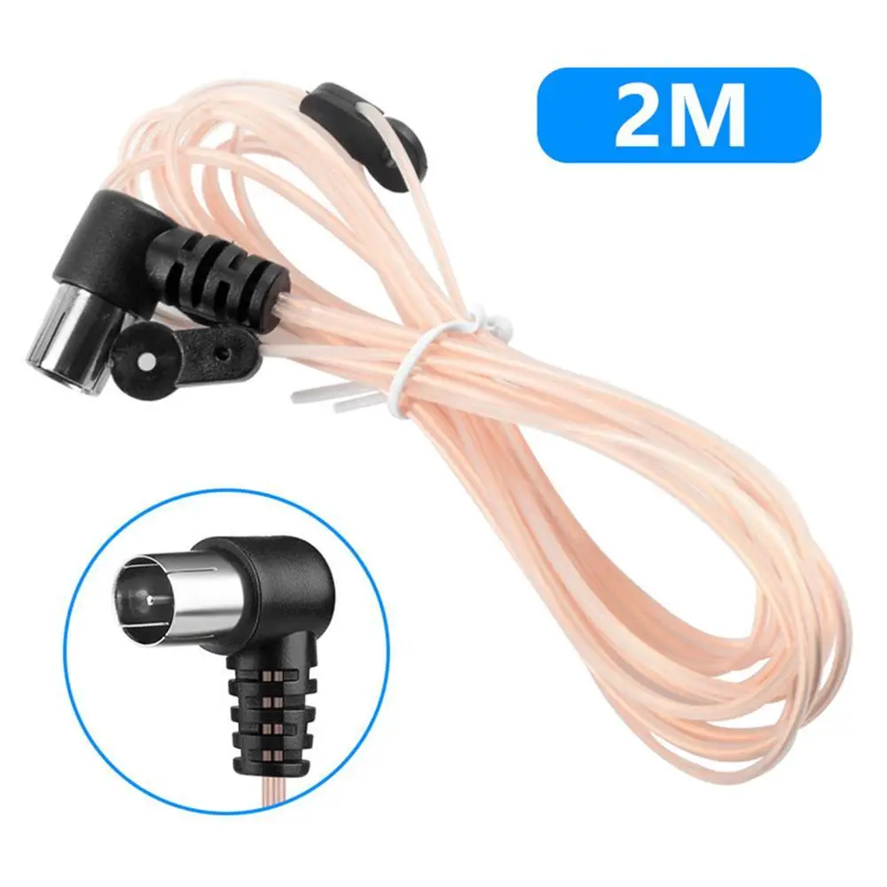 

1PCS FM Radio Antenna 75 Ohm Dipole Indoor T Antennas HD Aerial Male Type Plug Connector Household Radio Antenna