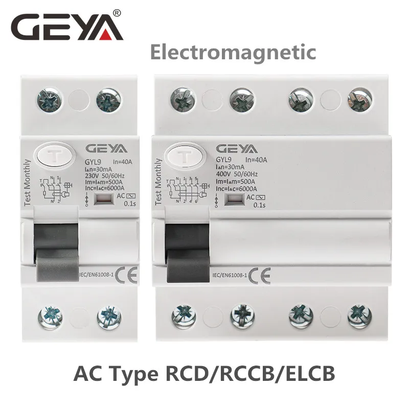 corrente residual ac elcb 2 polo 25a 40a 63a 80a 100a rcd 02