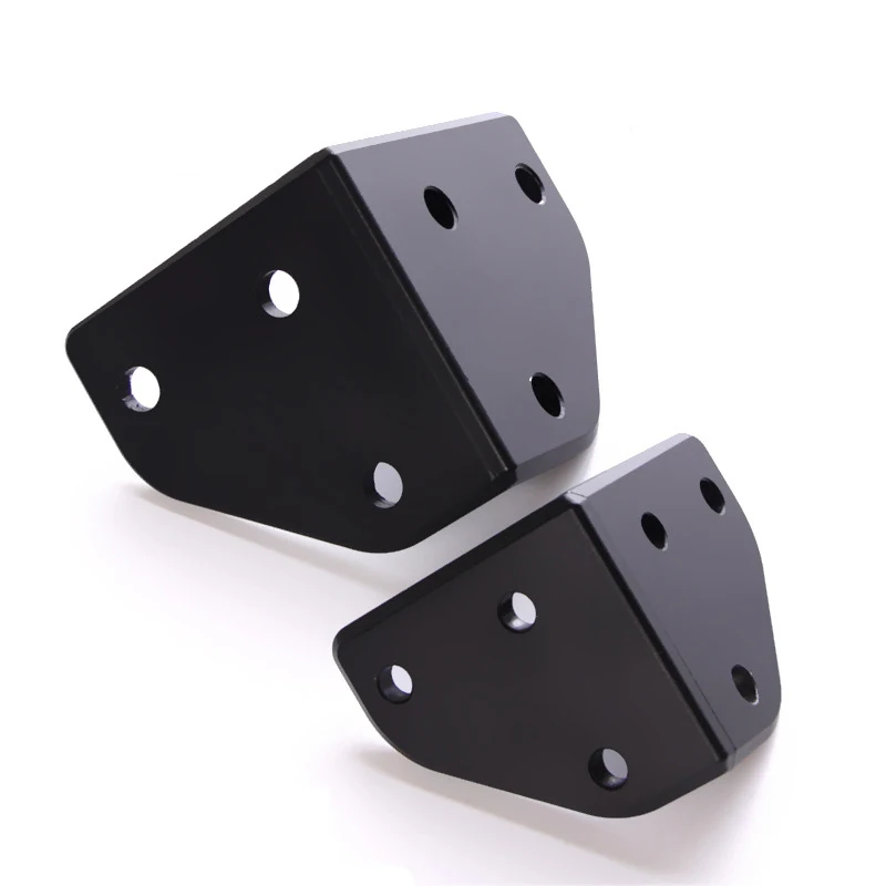 2pcs 3030 M6 4040 M8 Right-angle Outer Connecting Plate, Black Cast Aluminum Joining Plate, Industrial Aluminum Profile CNC 3D