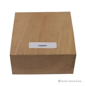 

Black Cherry Bowl/Platter Turning Square Carving Wood Block 6" x 6" x 3" (1 Pc)