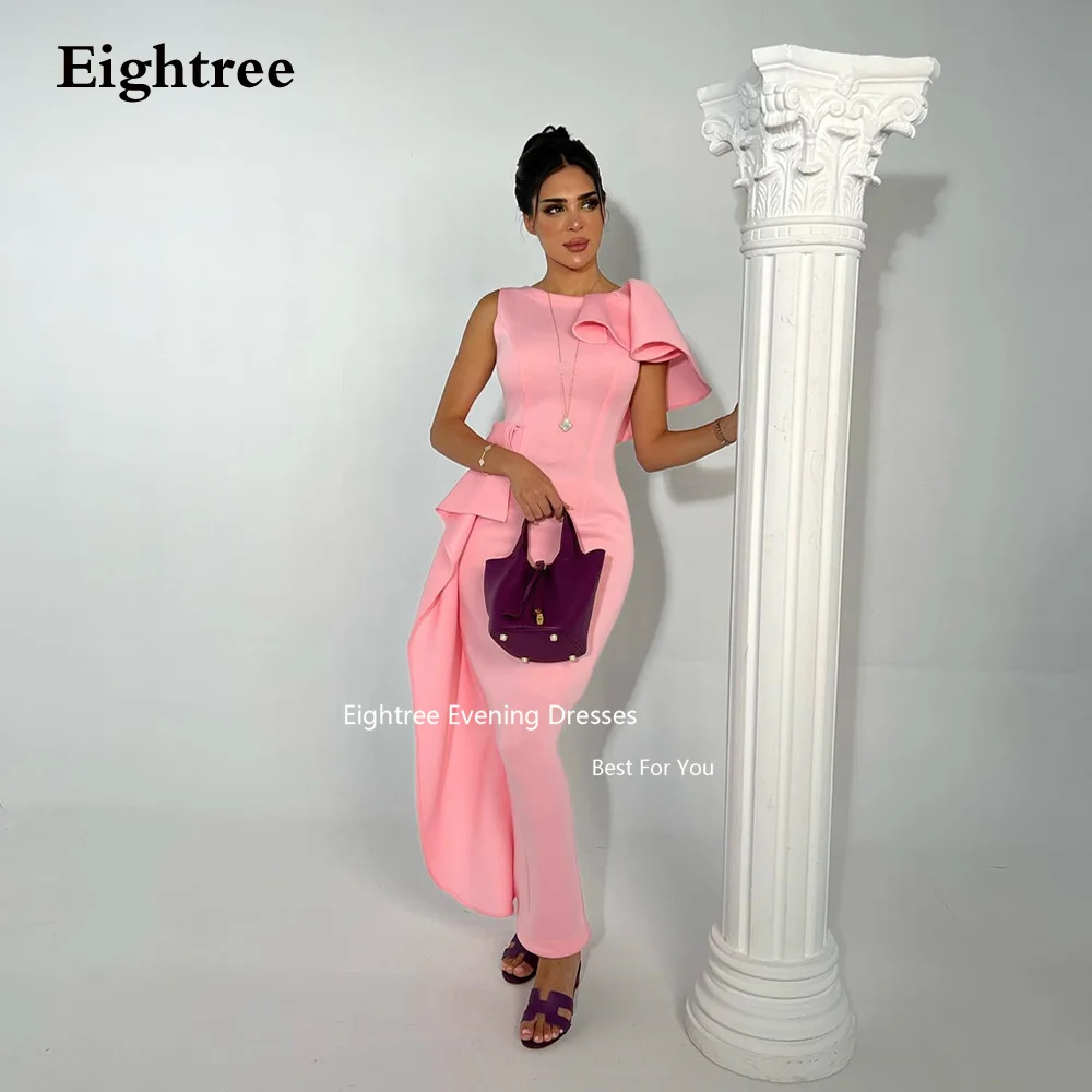 

Eightree Vintage Pink Prom Dress Mermaid Satin One Shoulder Abendkleider Dubai Vestidos De Fiesta Elegantes Para Mujer 2023