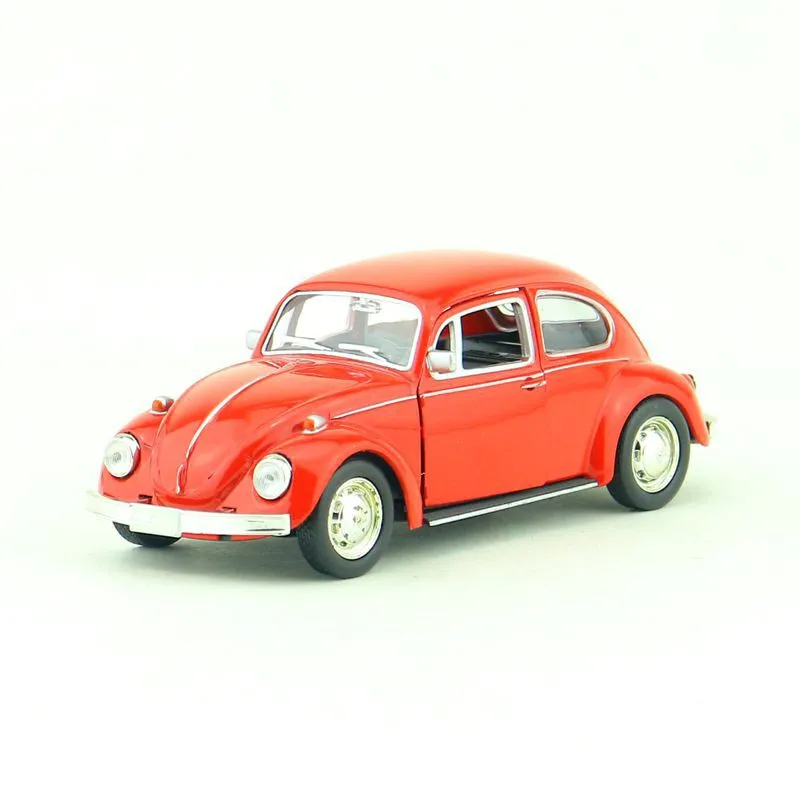Retro Vintage Beetle Diecast Pull Back Car Model Toy for Children Gift Decor Cute Figurines Miniatures Newest Arrival