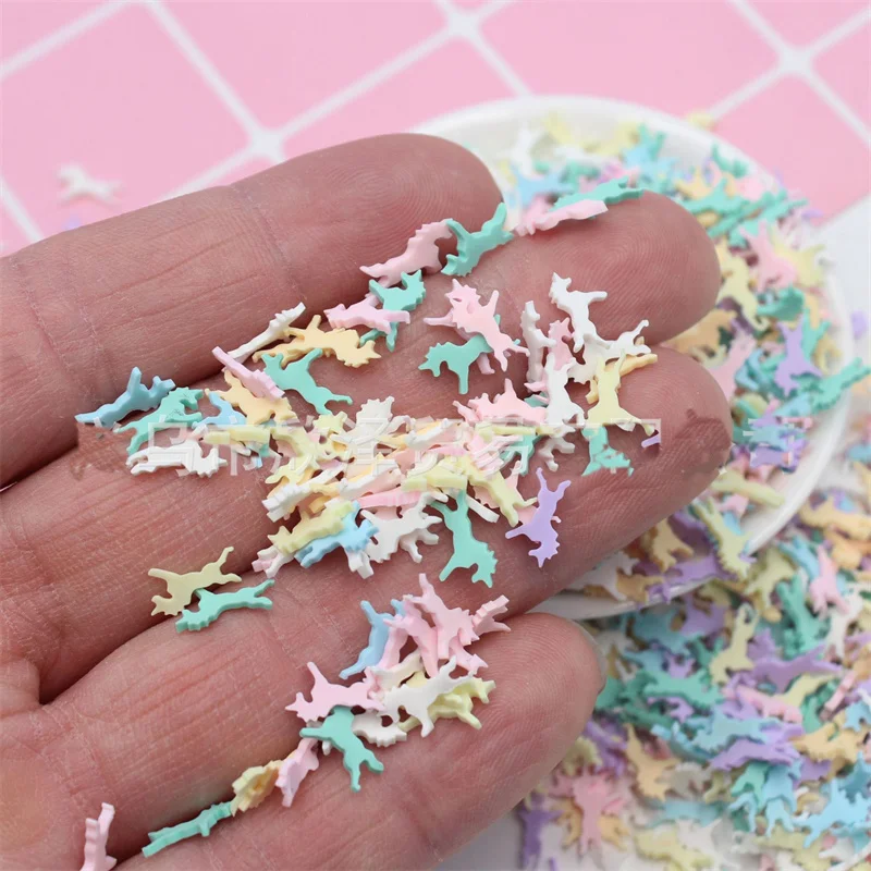 Colorful Unicorn Clay Slices 10/50g for DIY Crafts Filling Decoration Accessories thermoplastic clay