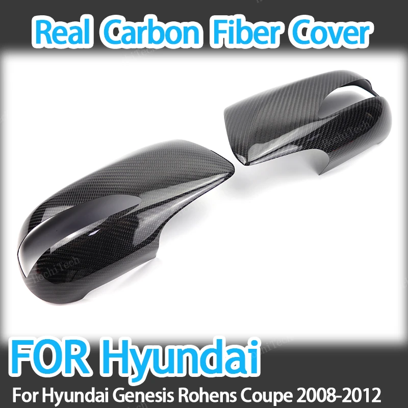 

Real Carbon Fiber ADD-ON Side Mirror cover Caps for Hyundai Genesis Rohens Coupe 2008-2012