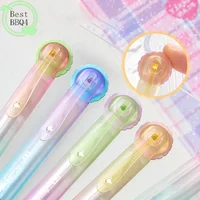 (BBQ4)Gear Pen Fidget Gel Pens, 0.5mm Black Ink Retractable Ballpoint Pens, Low Gravity Smooth Writing 2