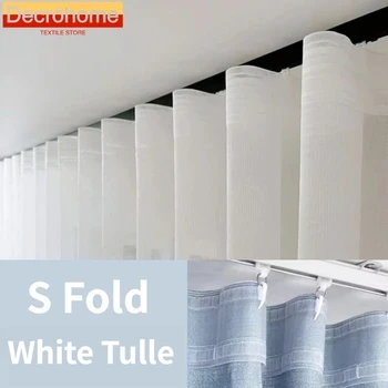 S-Fold Wavy Sheer Curtains 1