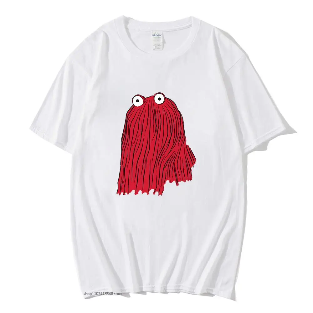 

RED GUY T-Shirts Cartoon Dont Hug Me Im Scared Tshirt for Women Y2k Clothes Summer Sudadera Top Mens Clothing Male 100% Cotton