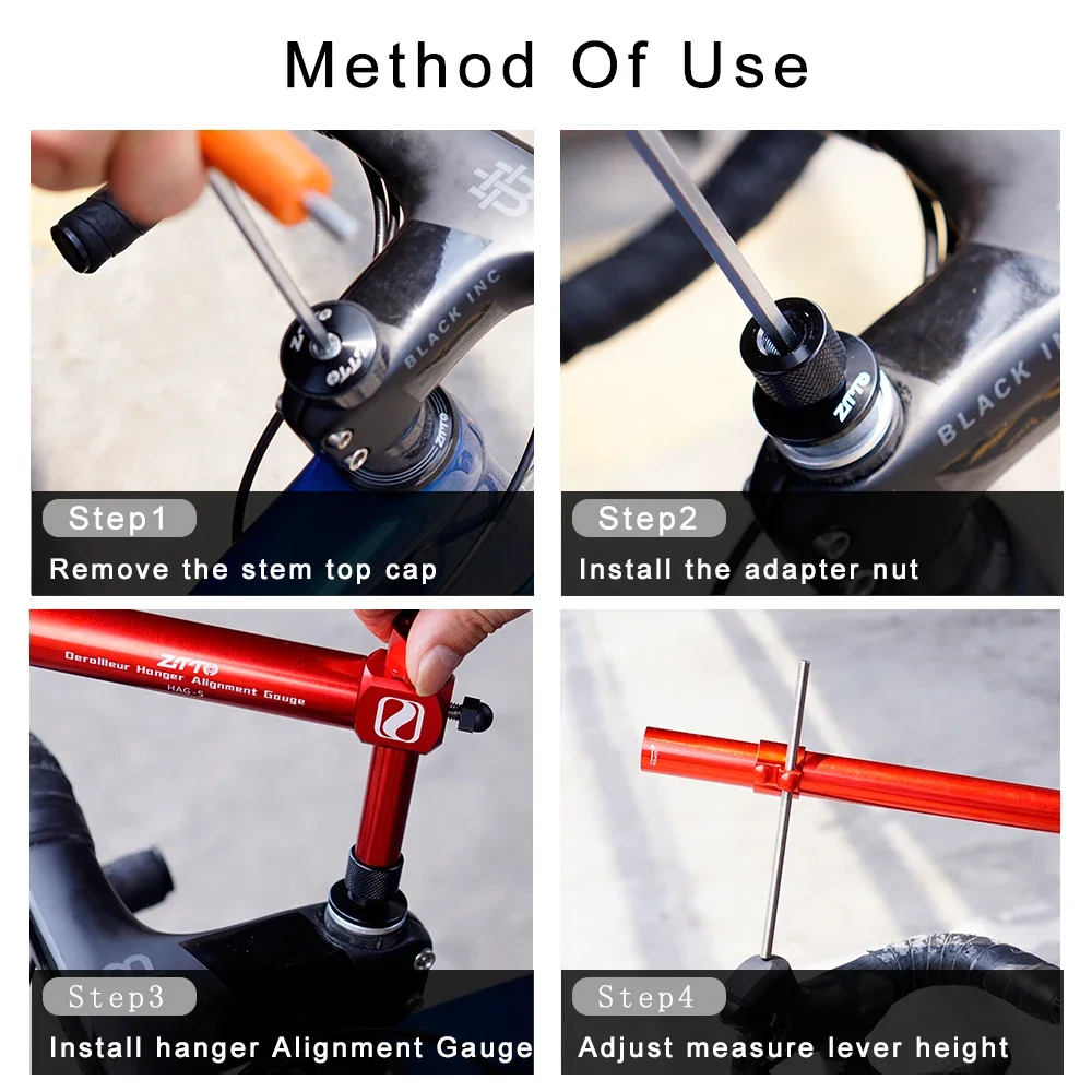 ZTTO Rennrad Shifter Winkel Messen Werkzeug Einstellen Shift Bremshebel Höhe Fahrrad Regulieren Schaltauge Ausrichtung Gauge – Detail 10