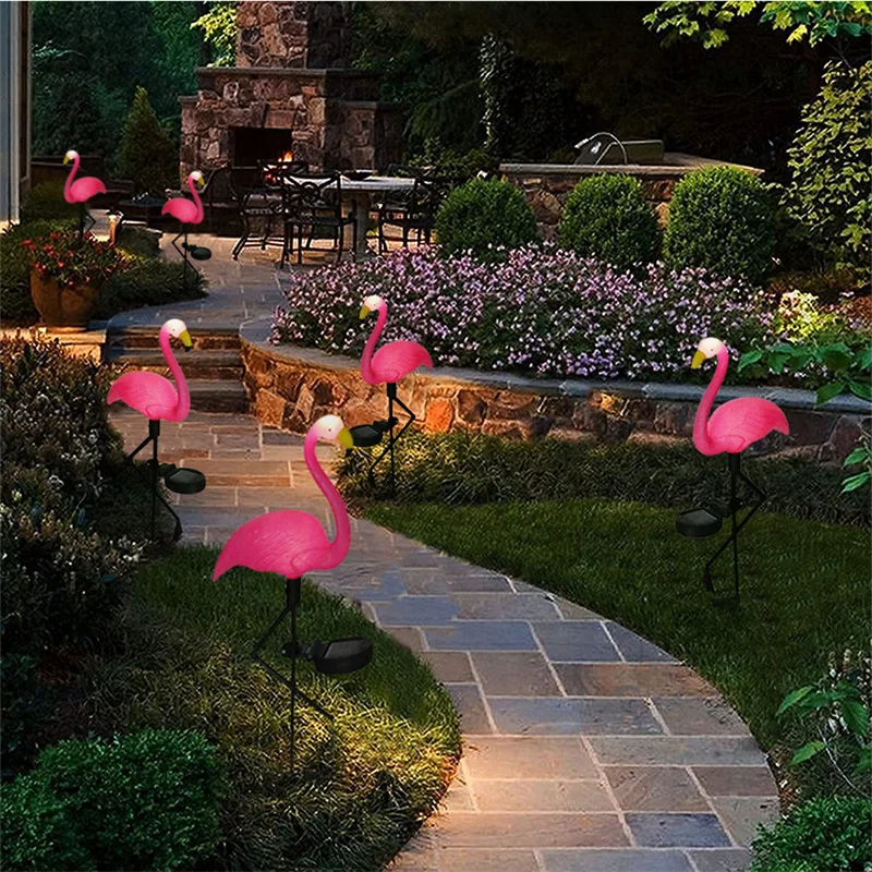 

Flamingo Lawn Solar Lamp Solar Garden Light Solar Yard Lights Waterproof Led Light Outdoor Solar Light for Garden Decorative