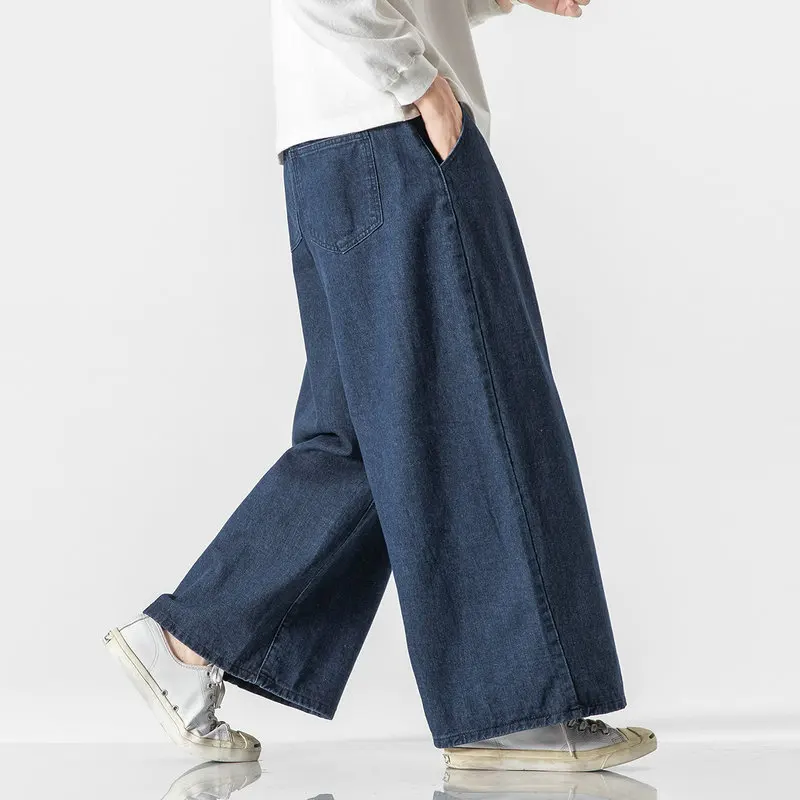 Oversized Men Jeans Wide-leg Pants Autumn Hip-Hop Denim Trousers Couples Loose Casual Jean Men Woman Vintage Streetwear 5XL 3