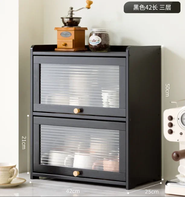 Set Di 2 Scatole Per Il Pane Extra Large In Metallo Verde Salvia Con Coperchi In Bambù E Affettatrice