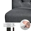 Modern Breathable Linen Fabric Dining Chair for Home/Kitchen/Living Room, Set of 2, 4