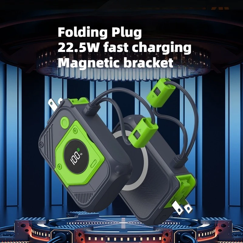 New Power Bank with Super Fast Charging and Large Capacity of 20000mAh Wireless Portable AC Plug Mobile Power Bank 3