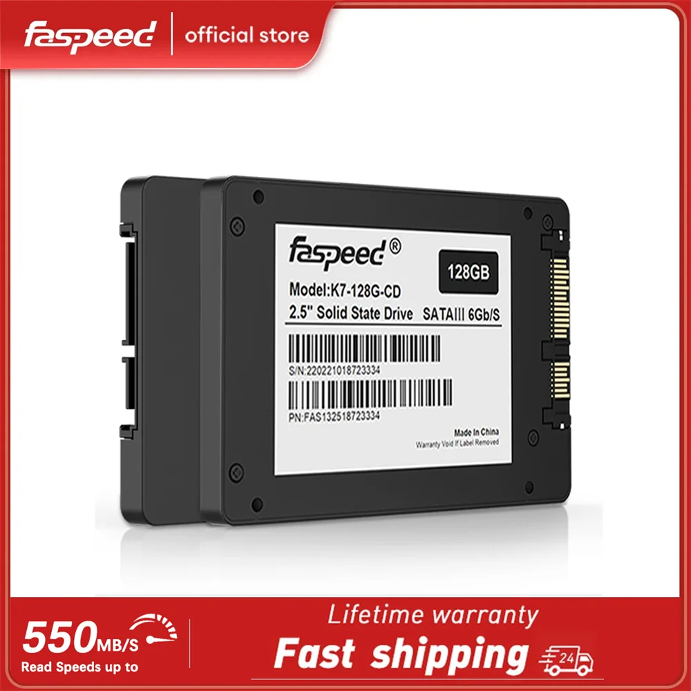 

Faspeed 1/10Pcs SATA 3 SSD 512GB 256GB 128GB Solid State Disk 1TB 2TB HD Internal 2.5 SATA3 Hard Disk 1 TB For PC Desktop Laptop