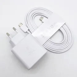 Super Fast 45W USB - C Charger with 1.8M Type C Cable - White EU and Cable
