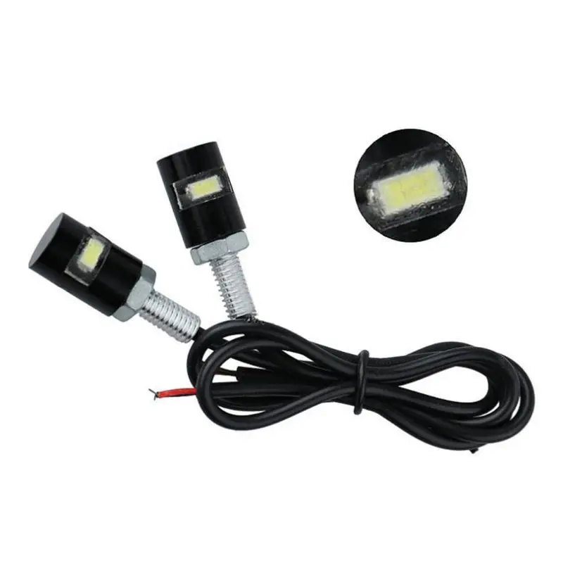 

License Plate Light 2x for Car Motorcycle Screw Lamp Tag Led Waterproof 12v