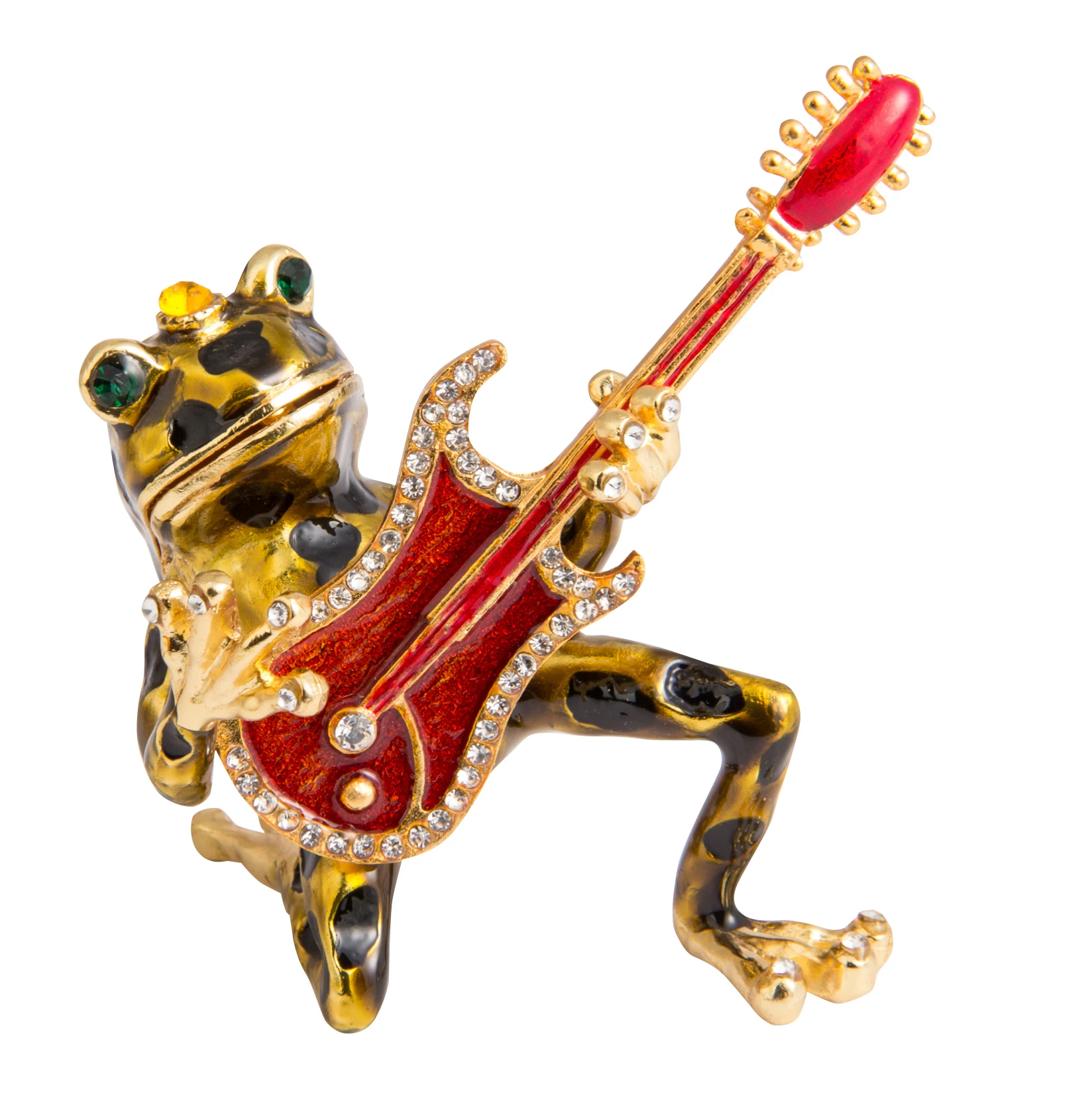 QIFU New Arrive Lovely Frog Plays Guitar for Home Decoration Gift