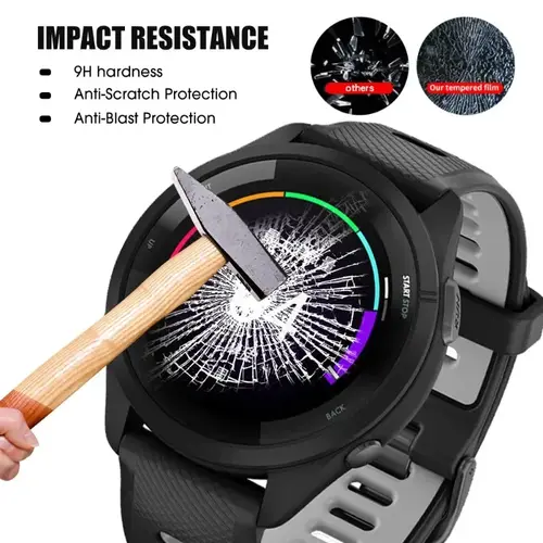 Tempered Glass for Garmin Forerunner 165 965 945 935 220 225 230 235 255s 735XT 620 630 Watch Anti Scratch Screen Protector Film - Image 2