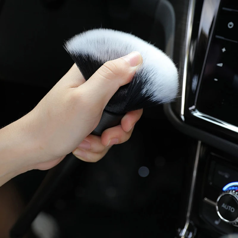 Car Detailing Brush Super Soft Auto Interior Detail Brush With Synthetic Bristles Car Dash Duster Brush Accessories 2