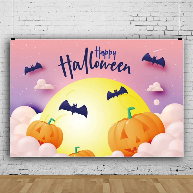 Custom Background Halloween Pumpkin Backdrop Decoration Childrens Birthday Wedding Party Wall Backdrops Photozone De