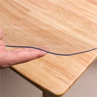 Soft Glass Tablecloth Transparent PVC Table Cloth Waterproof Oil Proof Kitchen Dining Rectangular Table Cover Matte Clear 1