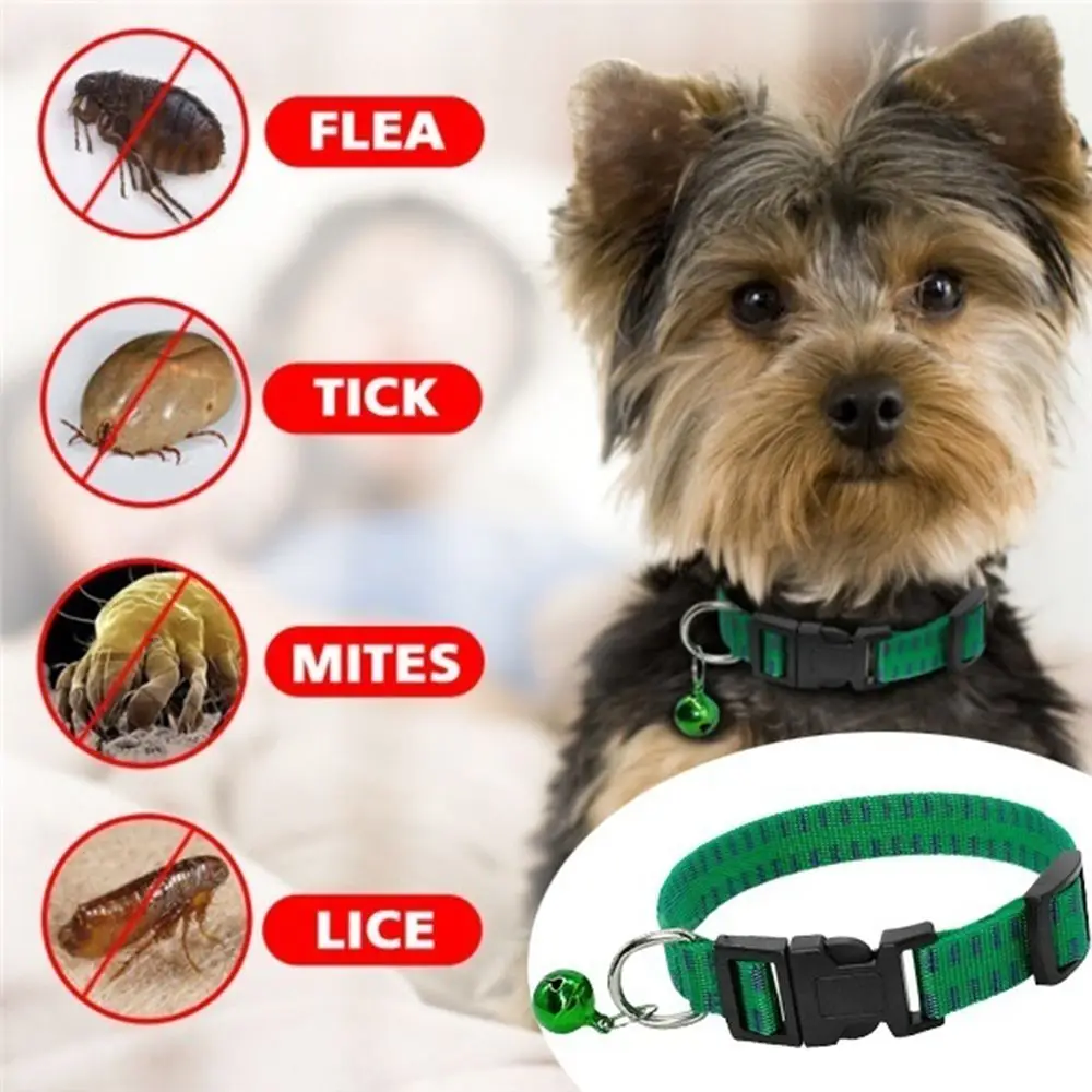 Dog Collar Nylon Adjustable Kill Insect Mosquitoes Insecticidal Anti Flea Mite Tick Pet Supplies