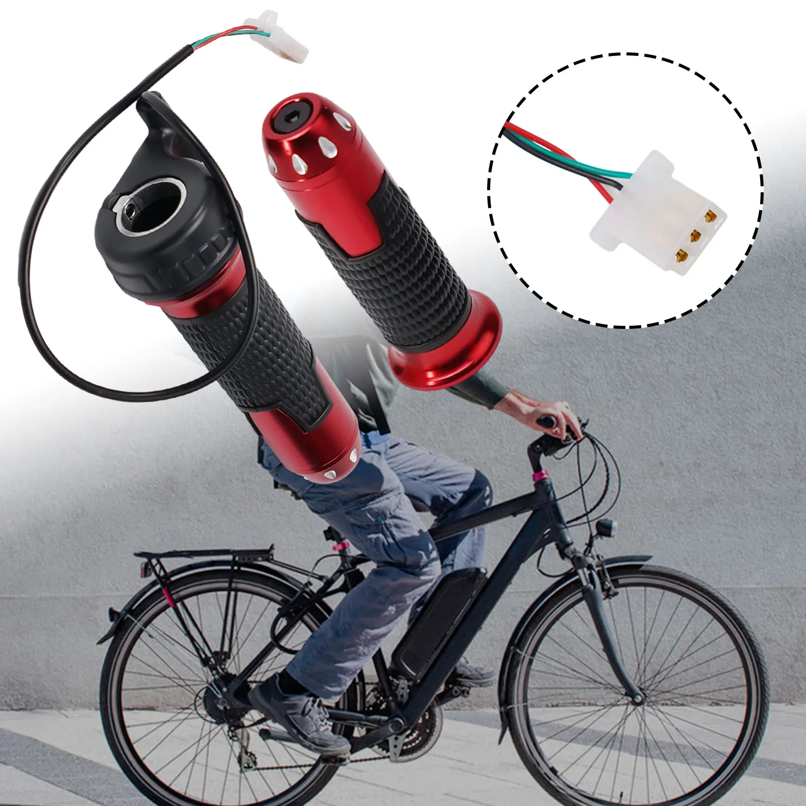 1 Paar Elektrofahrrad Twist-Throttle High/Medium/Low Speed/Forward/Reverse Elektrofahrrad Beschleuniger Fahrradteile – Detail 9
