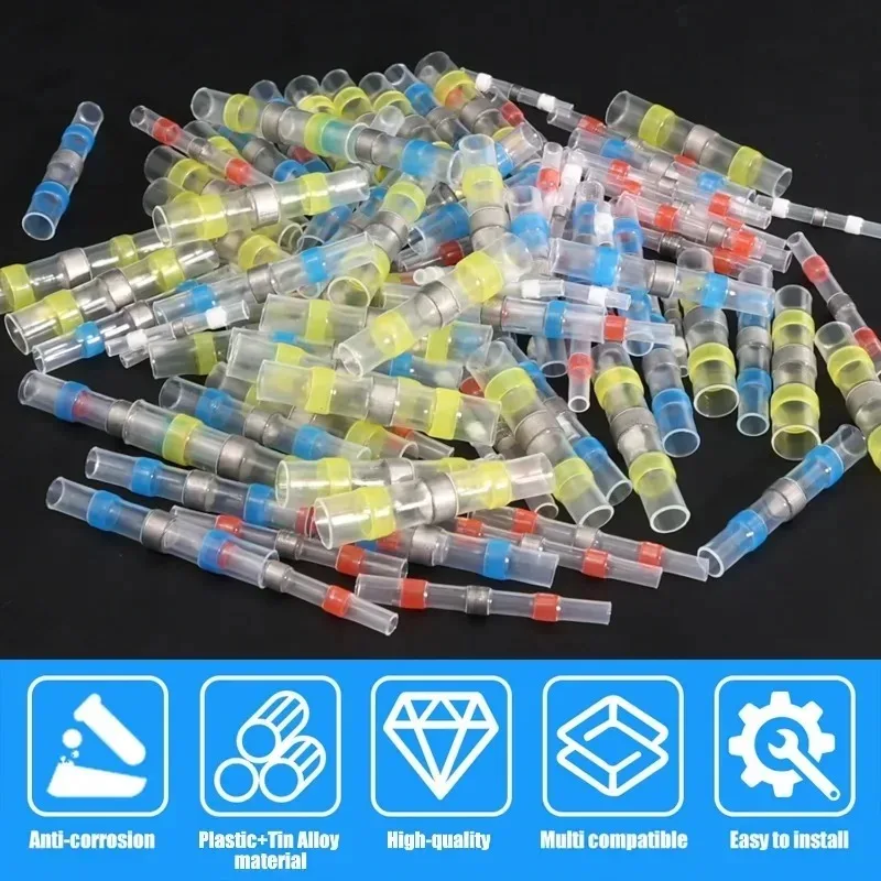 Heat Shrink Terminal Welding Ring Waterproof Electrical Equipment Connection Heat Shrink Tube Wire Connector Terminal Repair Kit