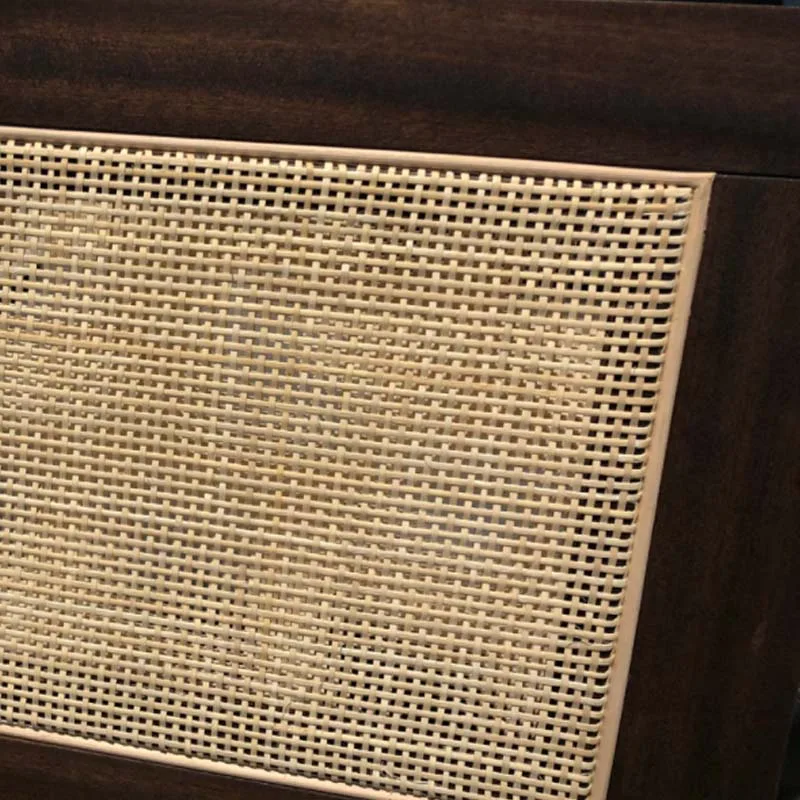 Natural Indonesian Rattan Cane Webbing Roll Handmade Weave Hollow Lattice Sheet Panels Material For Repair Furniture