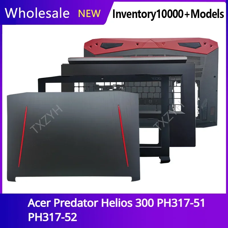 

New For Acer Predator Helios 300 PH317-51 PH317-52 Laptop LCD back cover Front Bezel Hinges Palmrest Bottom Case A B C D Shell