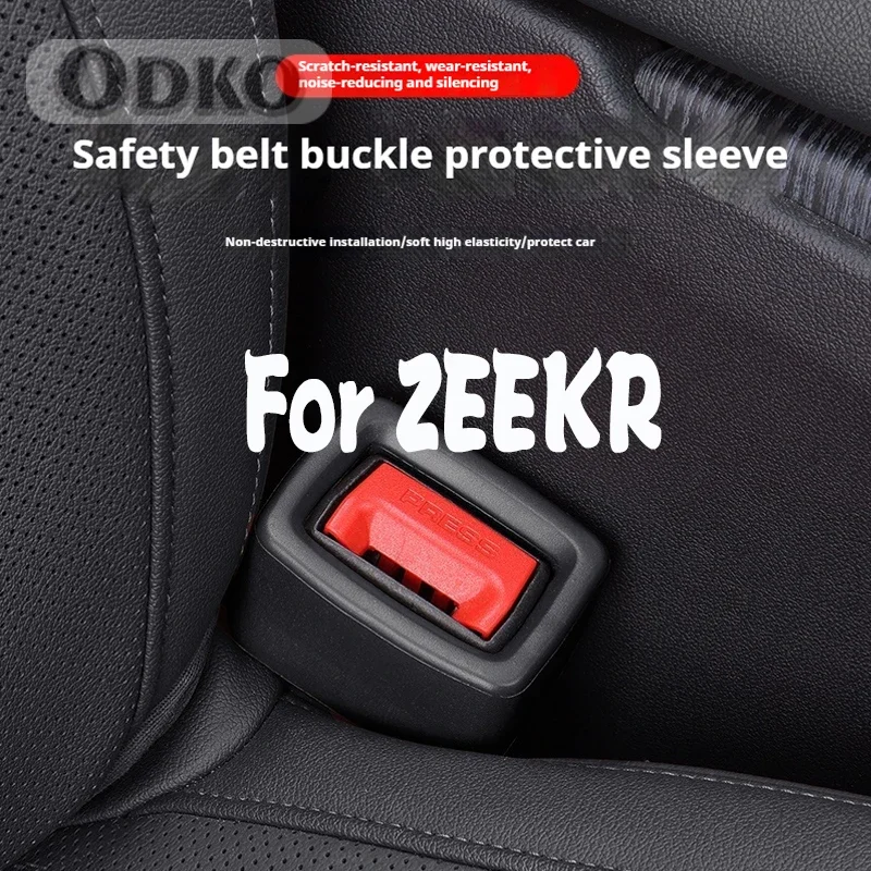 For ZEEKR 001 007 009 X M-VISION Car Safety Belt Buckle Holder Silicon Gel Buckle Protective Cover