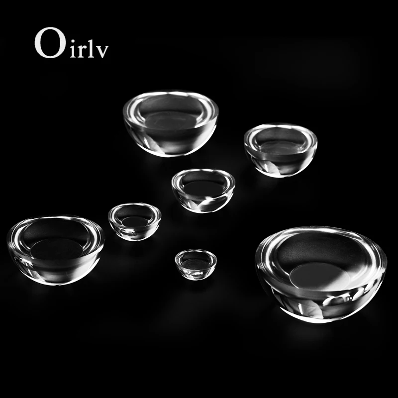 Прозрачная акриловая подставка для колец Oirlv круглый органайзер