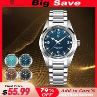 PAGANI DESIGN New Watch PD1793 38mm Quartz wristwatch VK31 Movement Sapphire stainless steel 100m waterproof Simple watch ﻿ 1