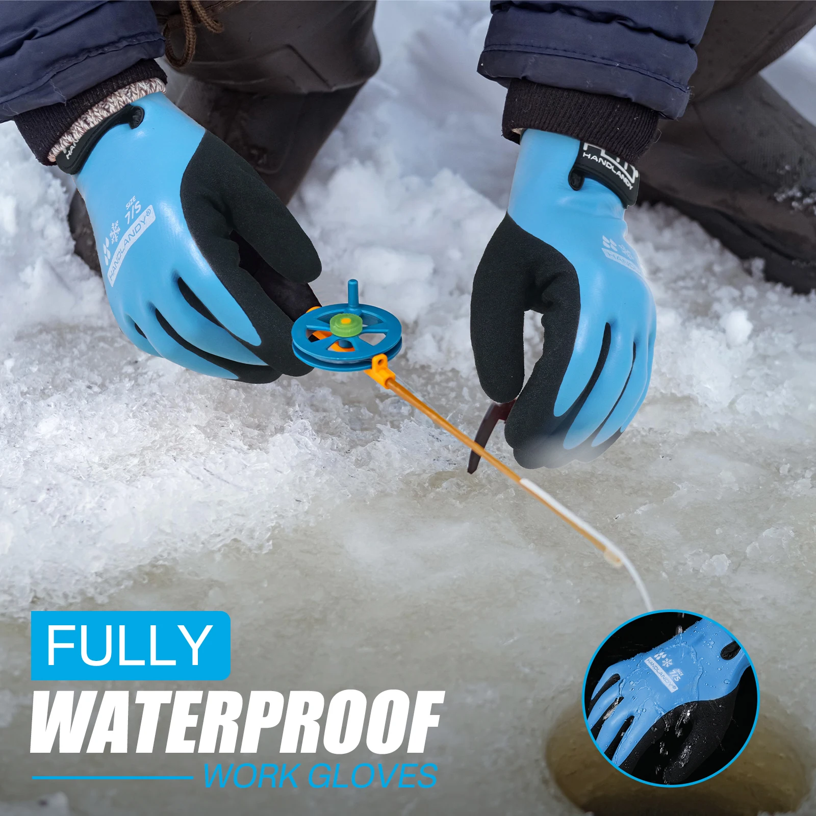 Waterproof Work Gloves for Cold Weather Insulated Winter Freezer Work Gloves with Grip CE certification work gloves work gloves protective gloves insulating gloves