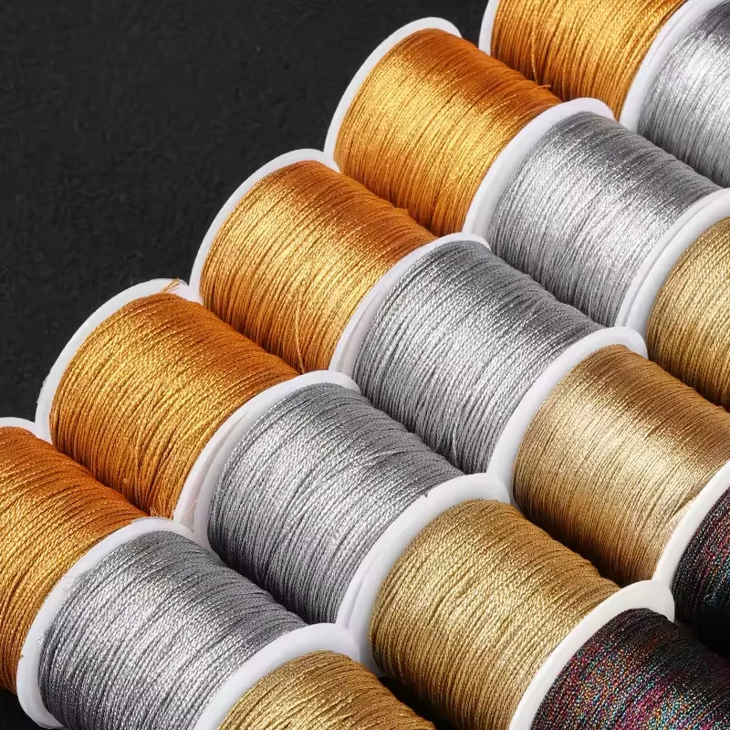 Glamorous Gold & Silver Braided Macrame Cord