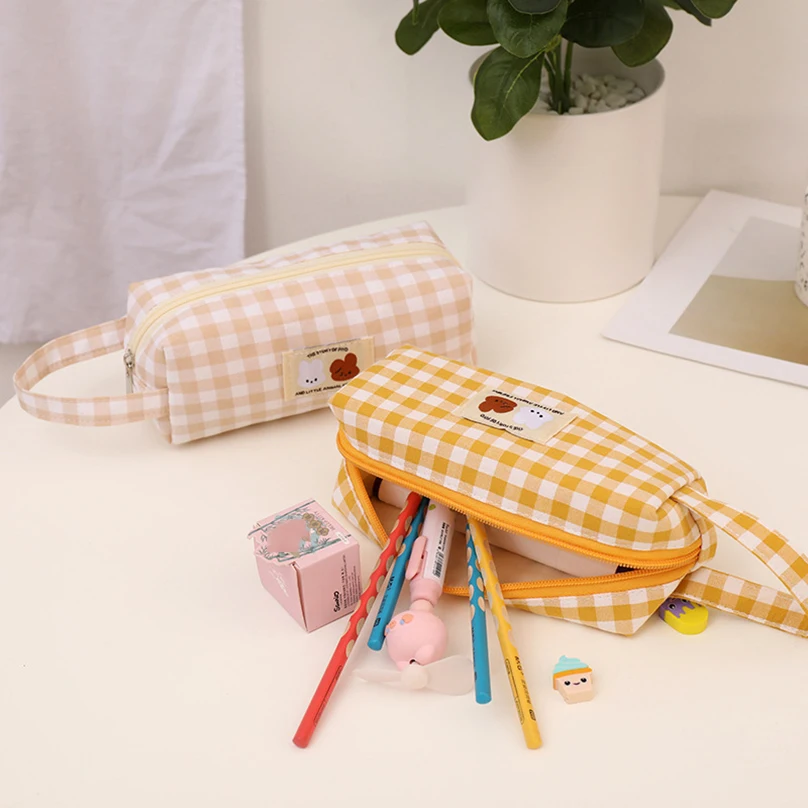 

Cute Pencil Case Korean Stationery Pencilcase Large Capacity Estuche Pencil Cases For Girls School Supplies Trousse Pencil Pouch