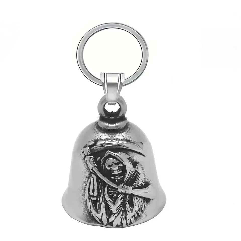 Lion King Pendant and Keychain with Uniquely Carved Bell - Retro Design