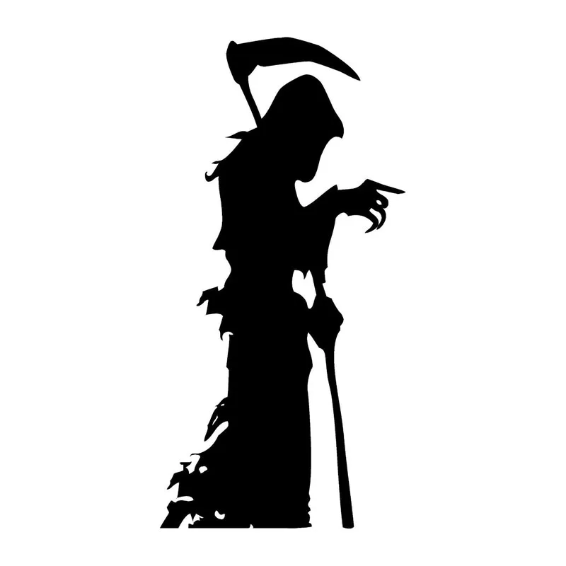 

K266#15cm/20cm Car Stickers Creative Simple Halloween Death Pegatinas Para Coche DIY Car Styling