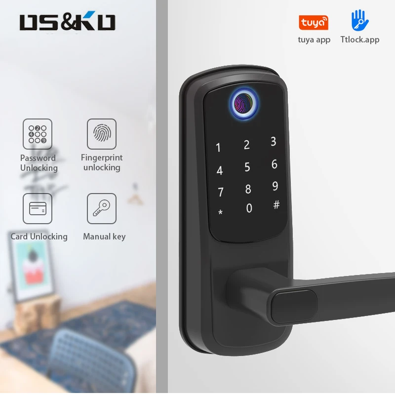 Biyometrik Parmak Izi Kap Kilidi Elektronik Ak ll IC Kart Kap 