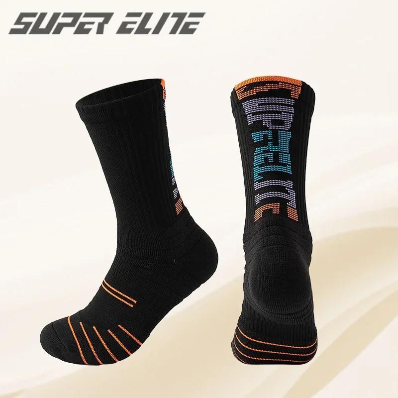Basketball Socks in The Cylinder Integrated Actual Combat Elite Socks Breathable Sweat Absorption Towel Bottom Couple