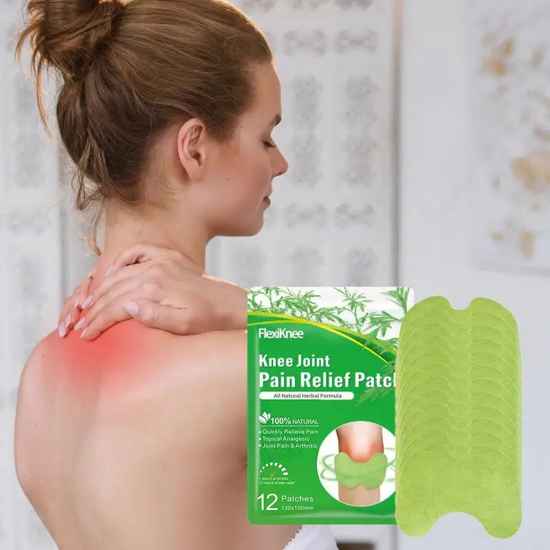 

Knee Joint Back Patch Wormwood Hurt Relief Patches 12 Count Warming Herbal Plaster Hurt Patches Cervical Hurt Paste Heat Patches