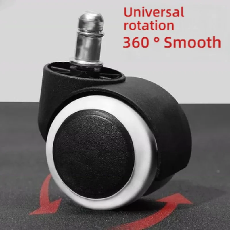 5Pcs Office Chair Wheel Caster 2" 50KG 360 Degree Mute Swivel Castor Furniture Feet Replacement Wheels Roller Rubber